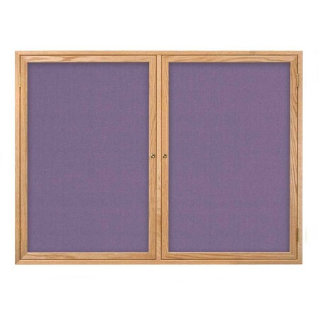 United Visual Products Open Faced Traditional Corkboard, 60x36" UV643A-WHITE-SURF